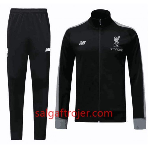 Liverpool Træningsjakke Dragt Sort 2018-2019 Liverpool Træningsjakke Dragt Sort 2018-2019